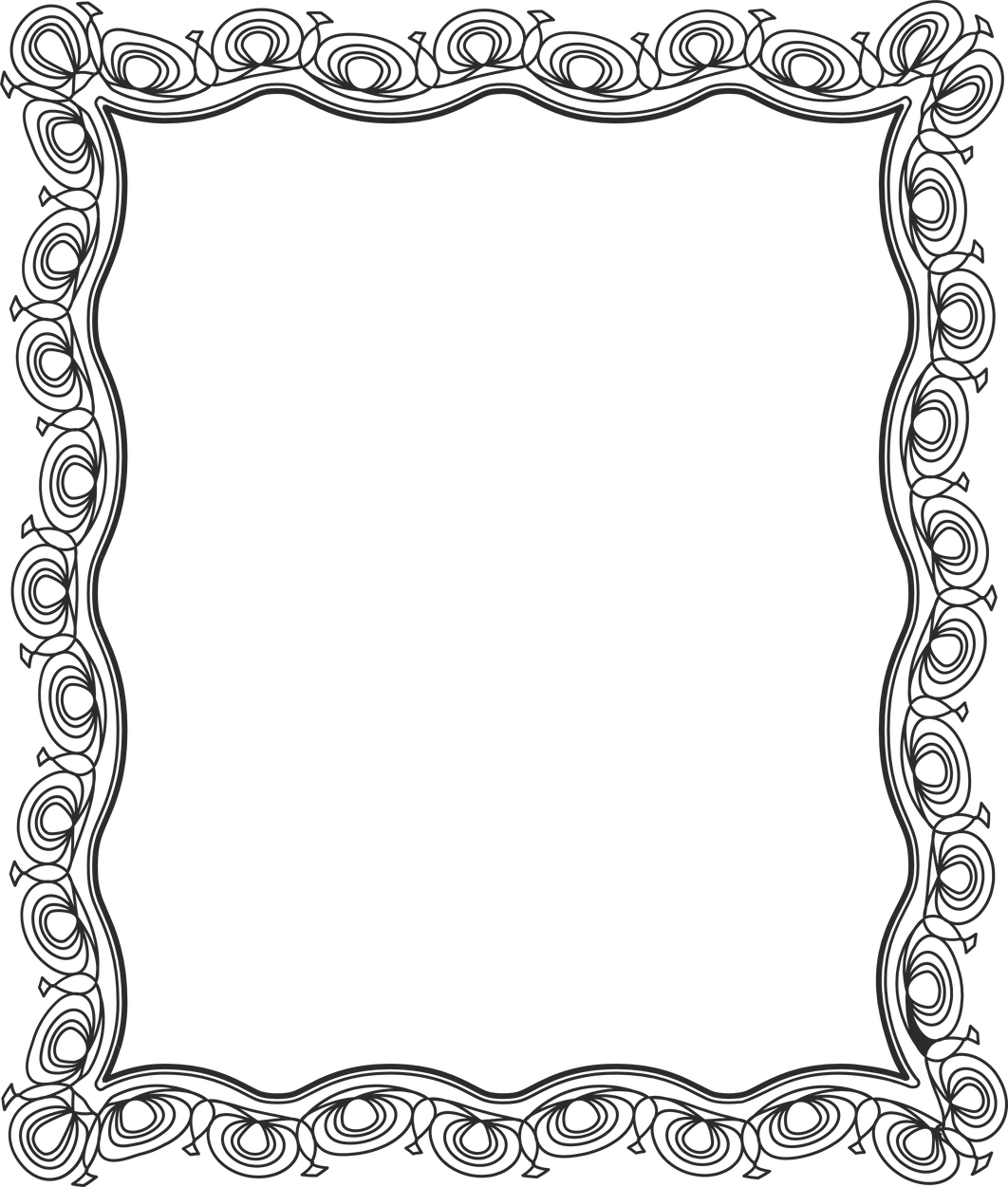 Vintage Ornate Portrait Frame